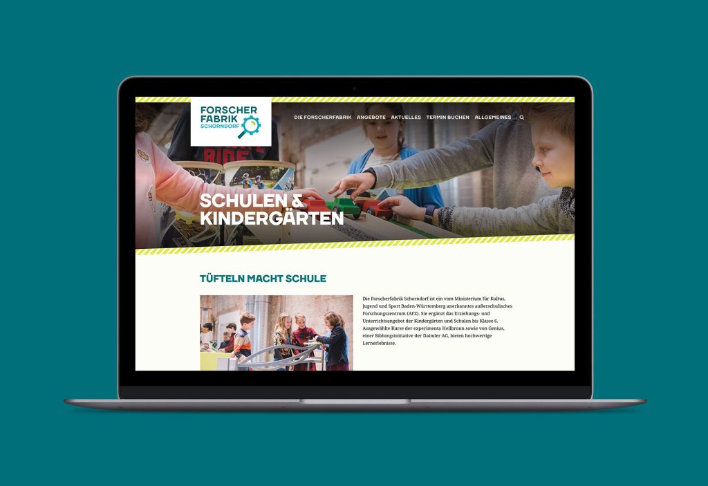 Forscherfabrik Schorndorf Website